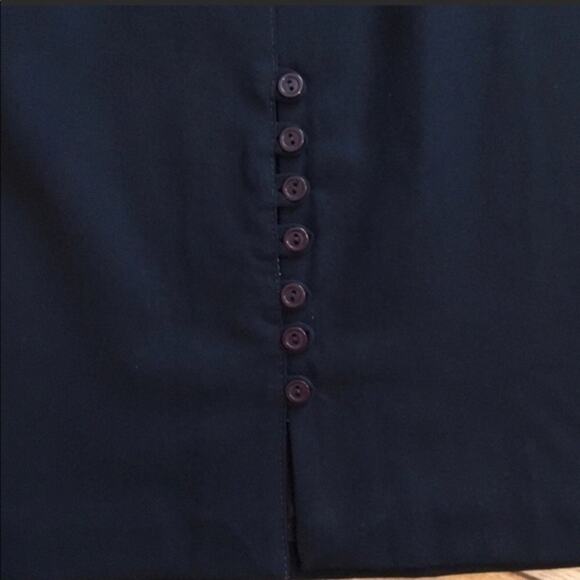 VINTAGE Y2K NWT Diana Fay Navy High Waisted Skirt - Picture 3 of 7